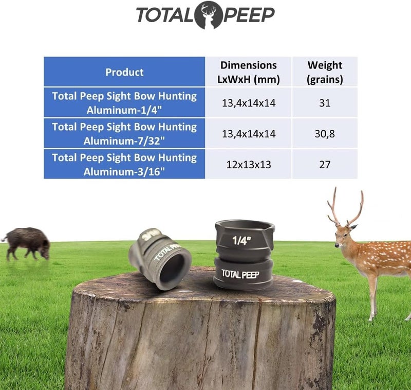 TOTAL PEEP Sight PRO for Bowhunting Aluminum - Image 1
